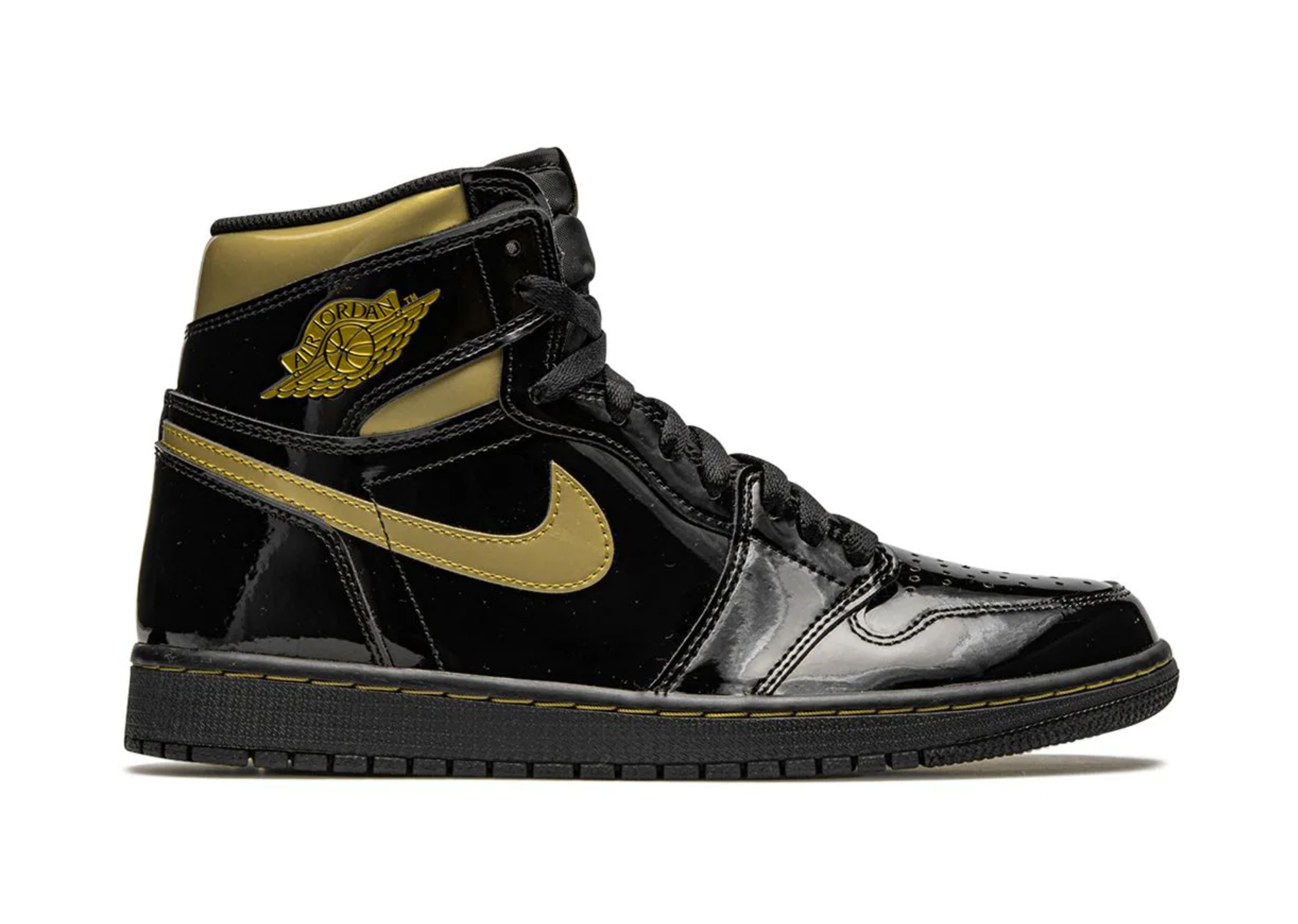 Jordan 1 High Čierna Metalická Zlatá