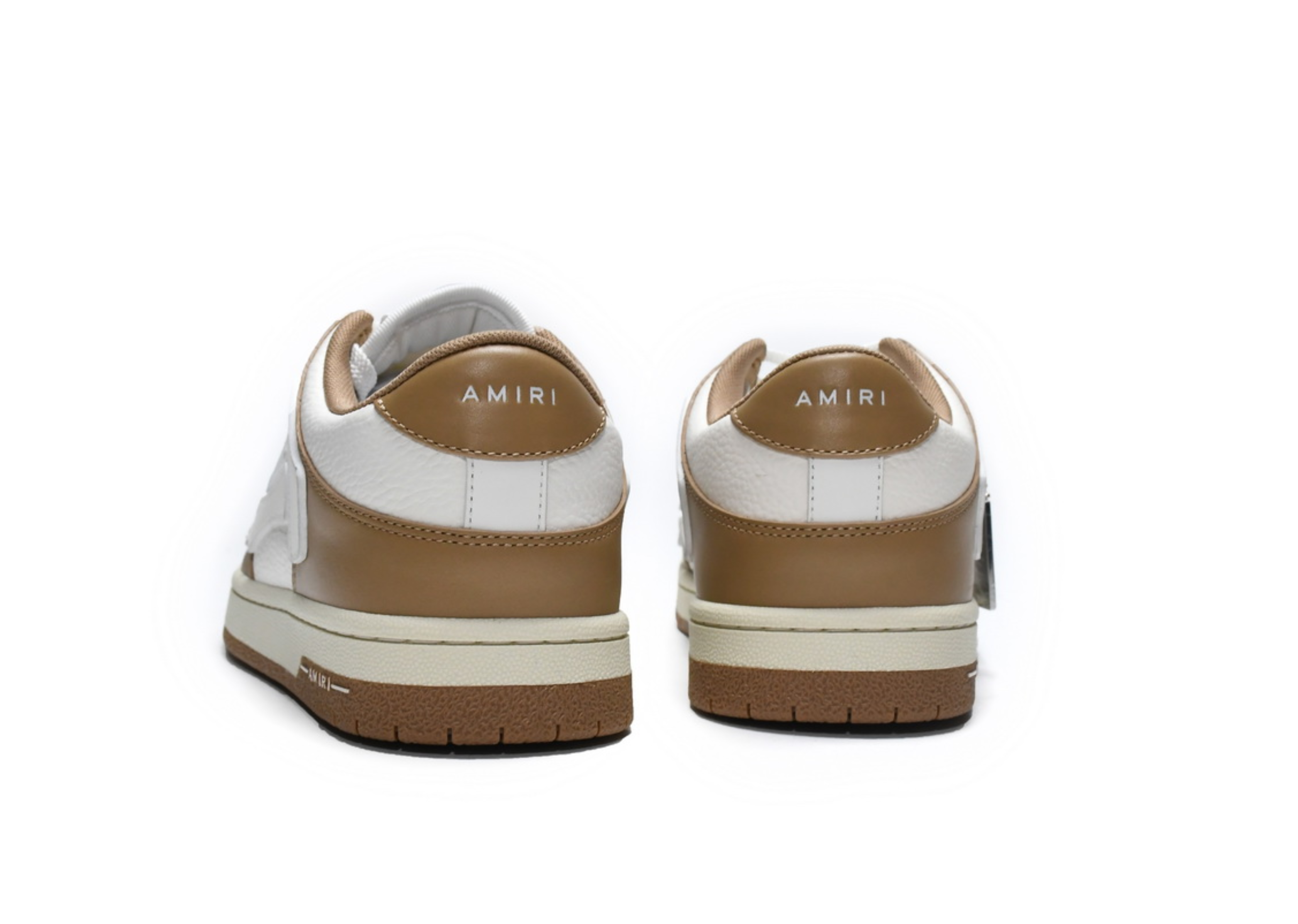 Amiri Skel Top Low White Brown