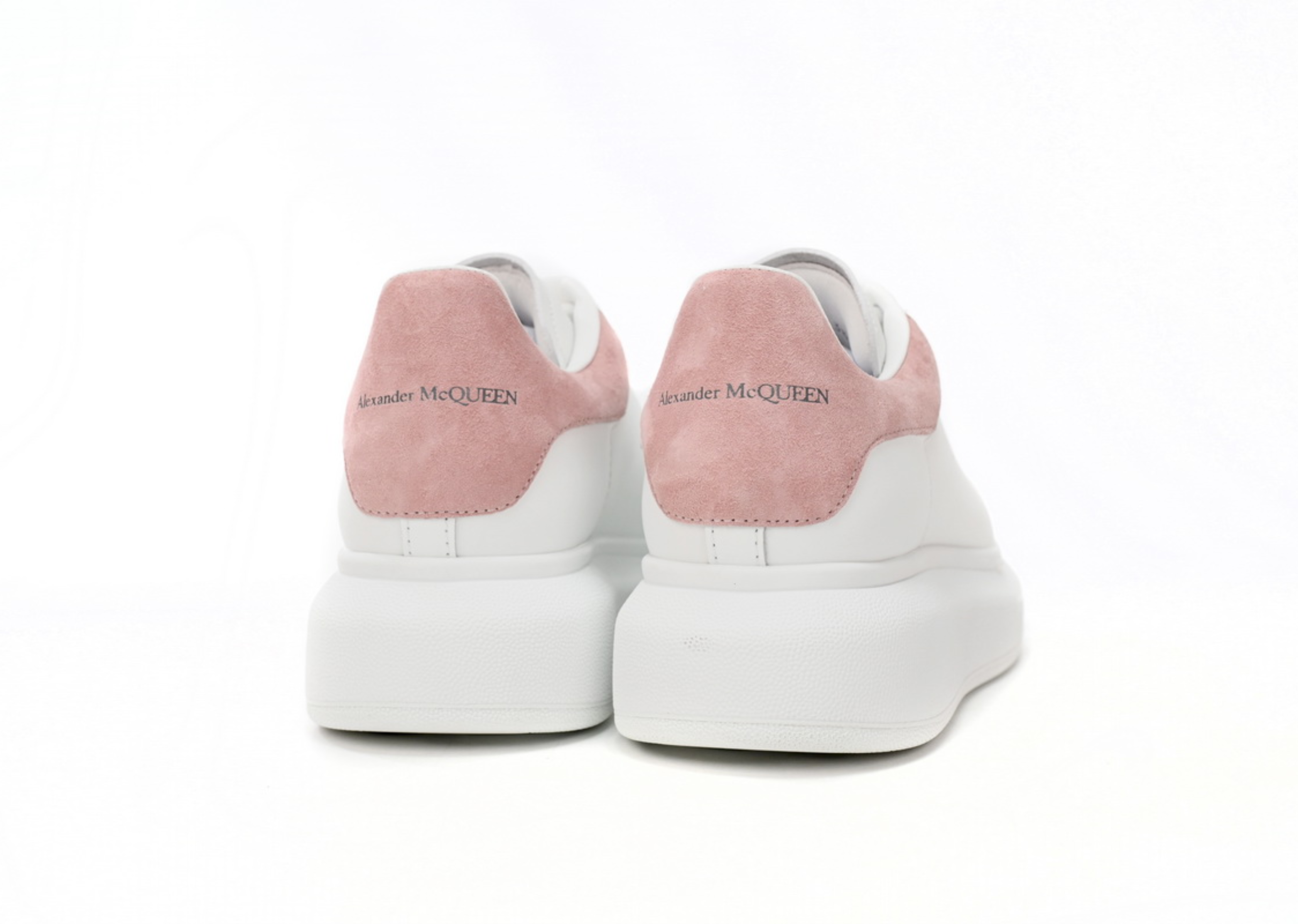 Alexander Mcqueen Oversized Sneaker White Pink Velvet