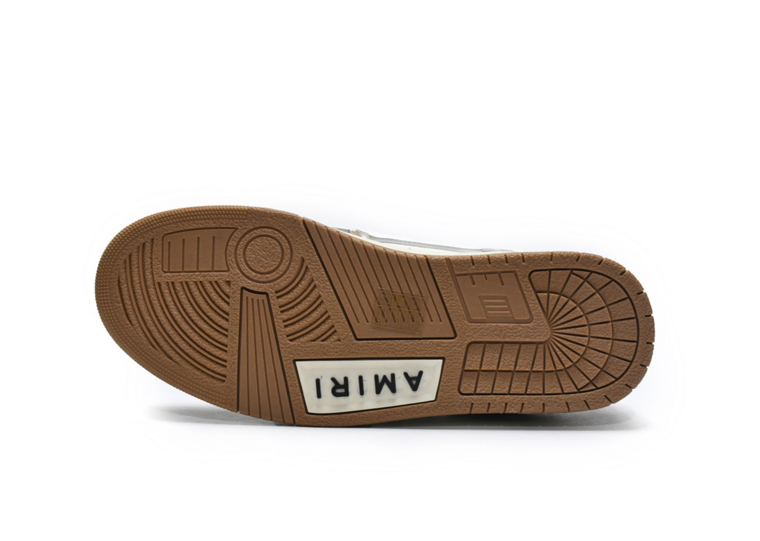 Amiri Skel Top Low White Brown