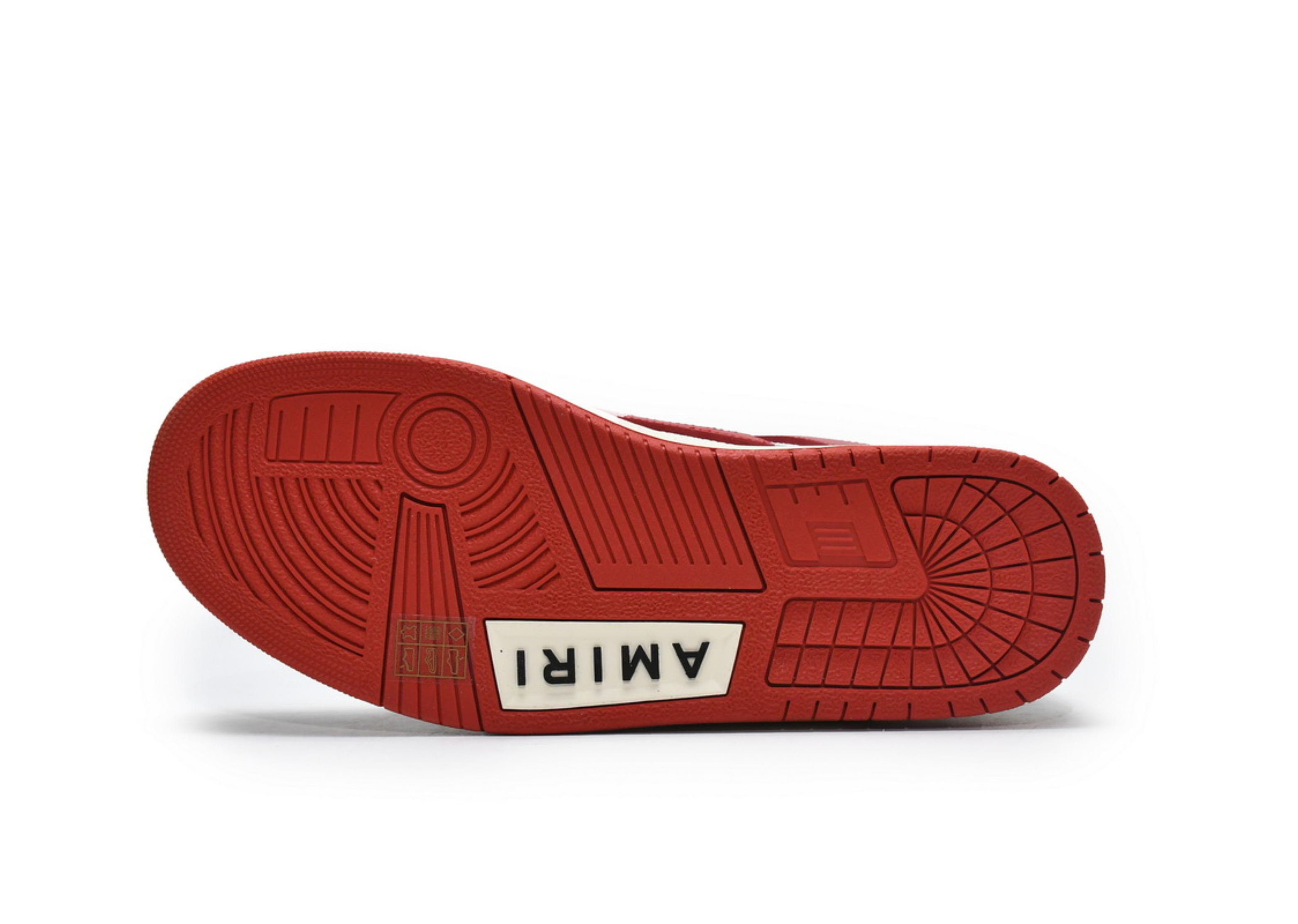 Amiri Skel Top Low White Red